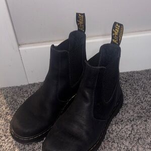Dr. Martens Black Leather Ankle Boots